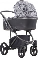 Дитяча коляска 2 в 1 Bebetto Bresso Flowers 01, графит рама